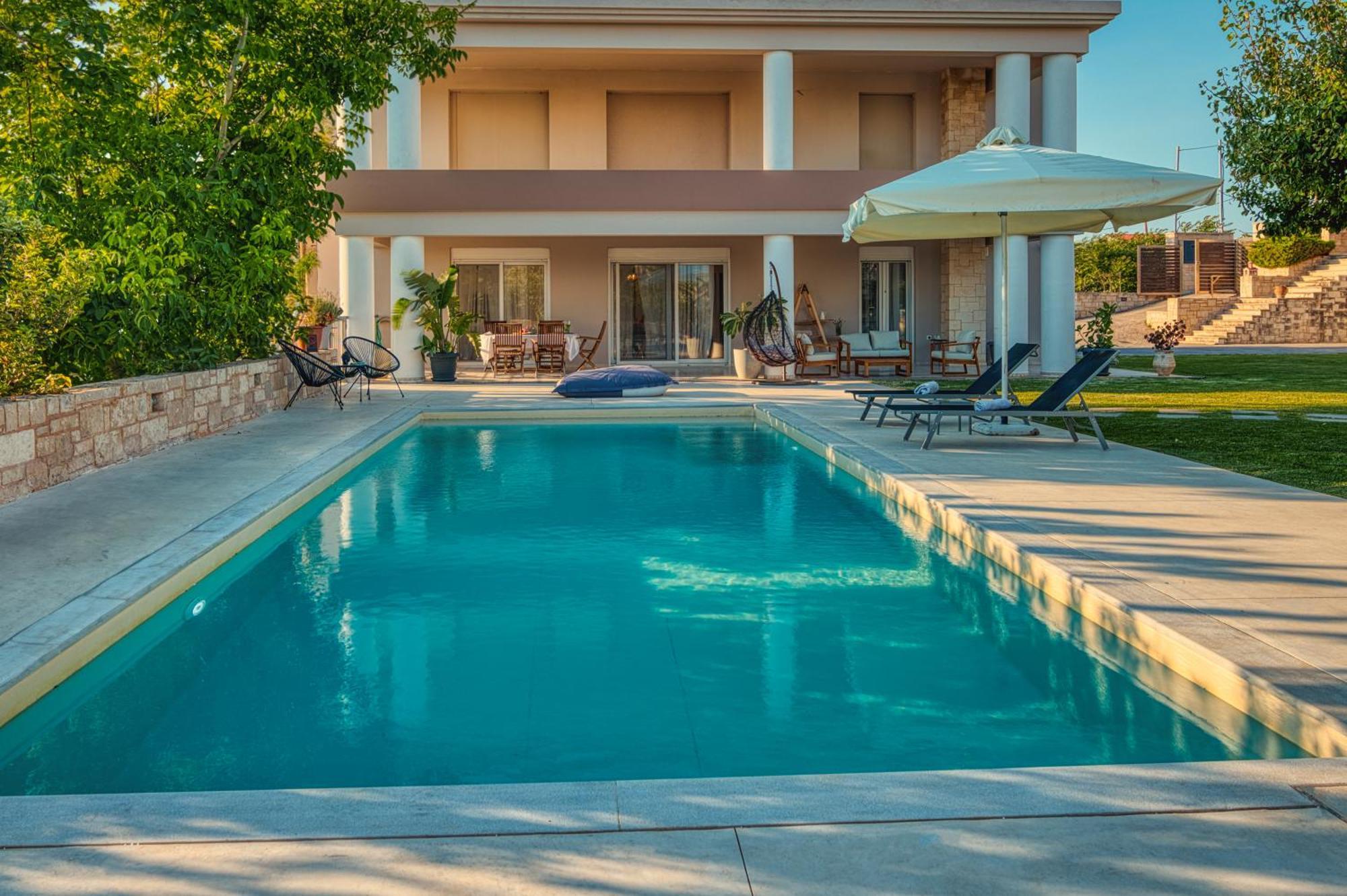 Blue Sky Villa In Crete Epano Vathia Exterior photo
